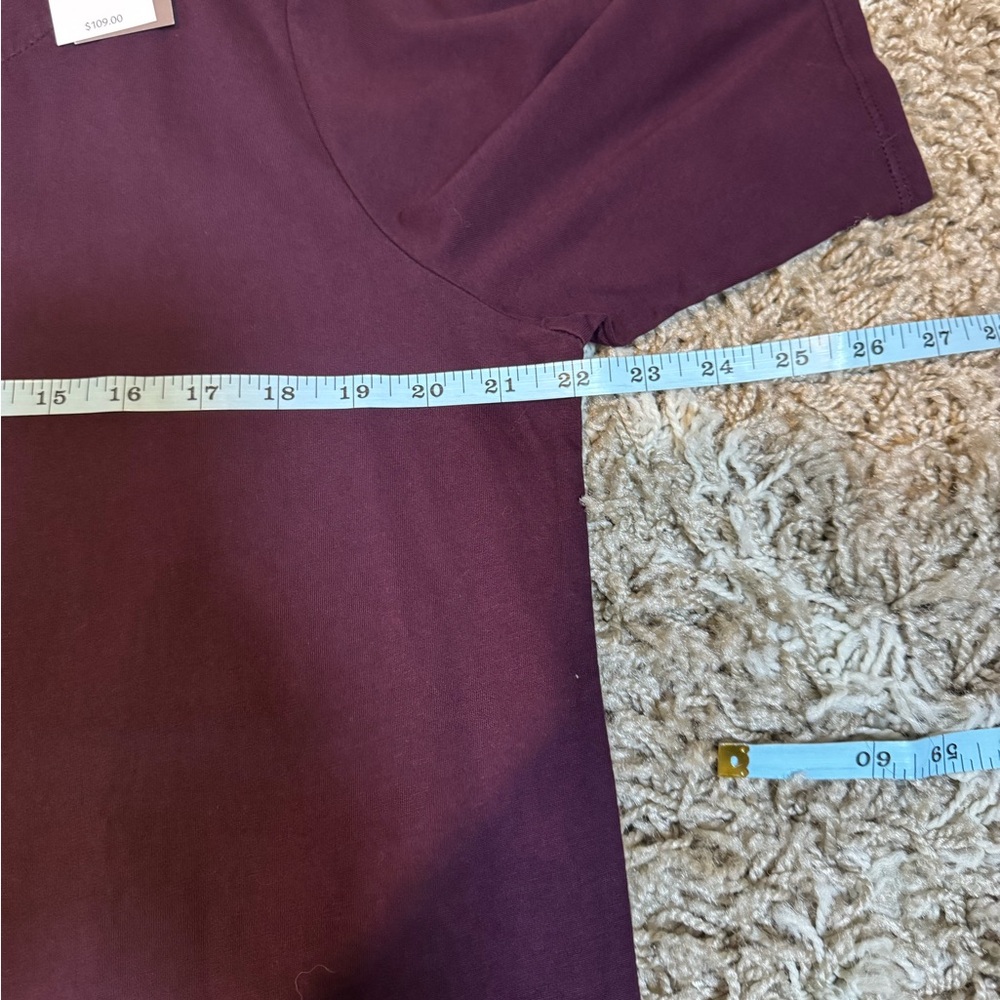 NWT J. Jill Pure Jill Tie-Dye Border Midi Dress Acai Multi size Large Tall - Picture 11 of 13